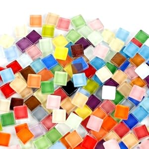 Jabnow YH-MosaicTiles-032 Bunte Glasfliesen 500g