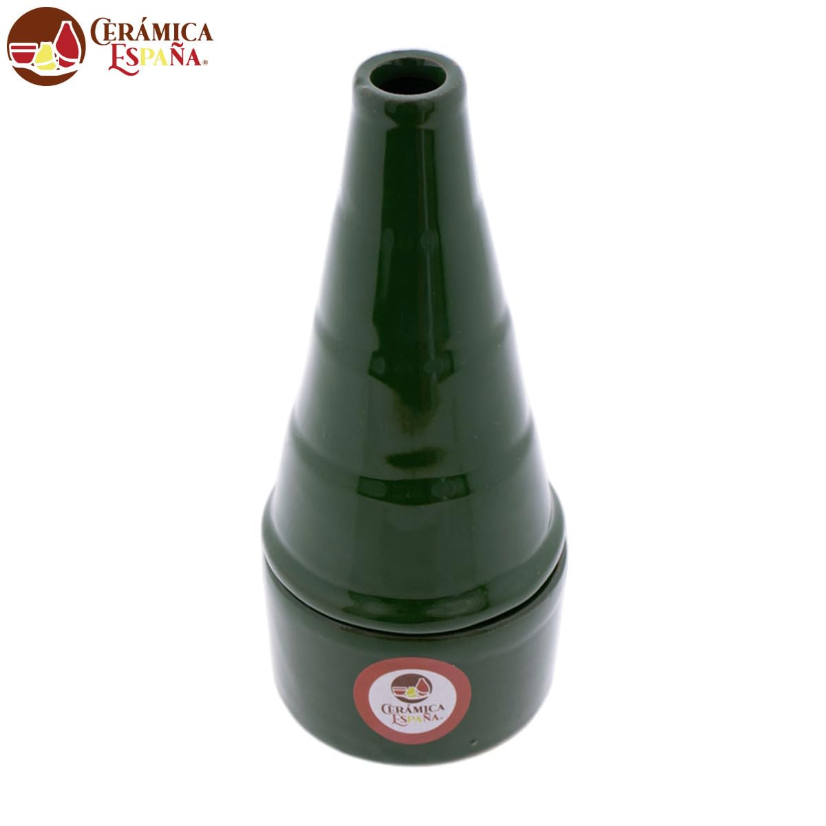 CERÁMICA ESPAÑA® | Incenso a camino verde | Incensieri religiosi | Incensieri in argilla | Incenso Pasqua | Bruciatore profumo, 8 x 8 x 18 cm