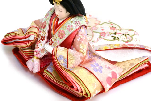 Amazon.co.jp: 雛人形 久月作「よろこび雛」二人 親王平飾り : おもちゃ