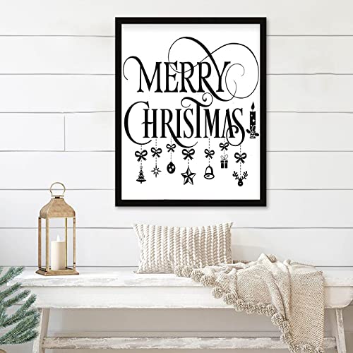Poster Merry Christmas Rimego cadre mural 40x50 cm