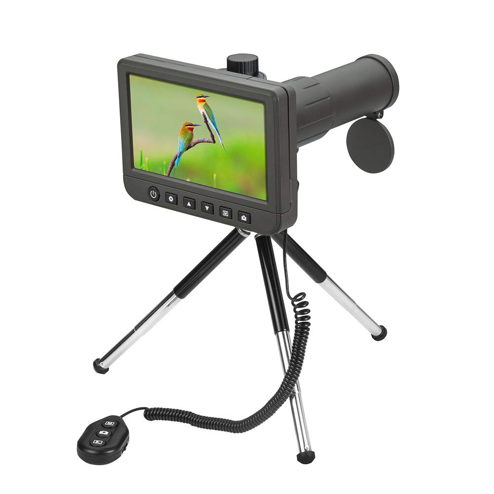 Catalejo Digital Levenhuk Blaze D500 LCD con Ampliación de 20–50x, Cámara Incorporada de 14 Mpx y Control Remoto para Obtener Imágenes de Calidad
