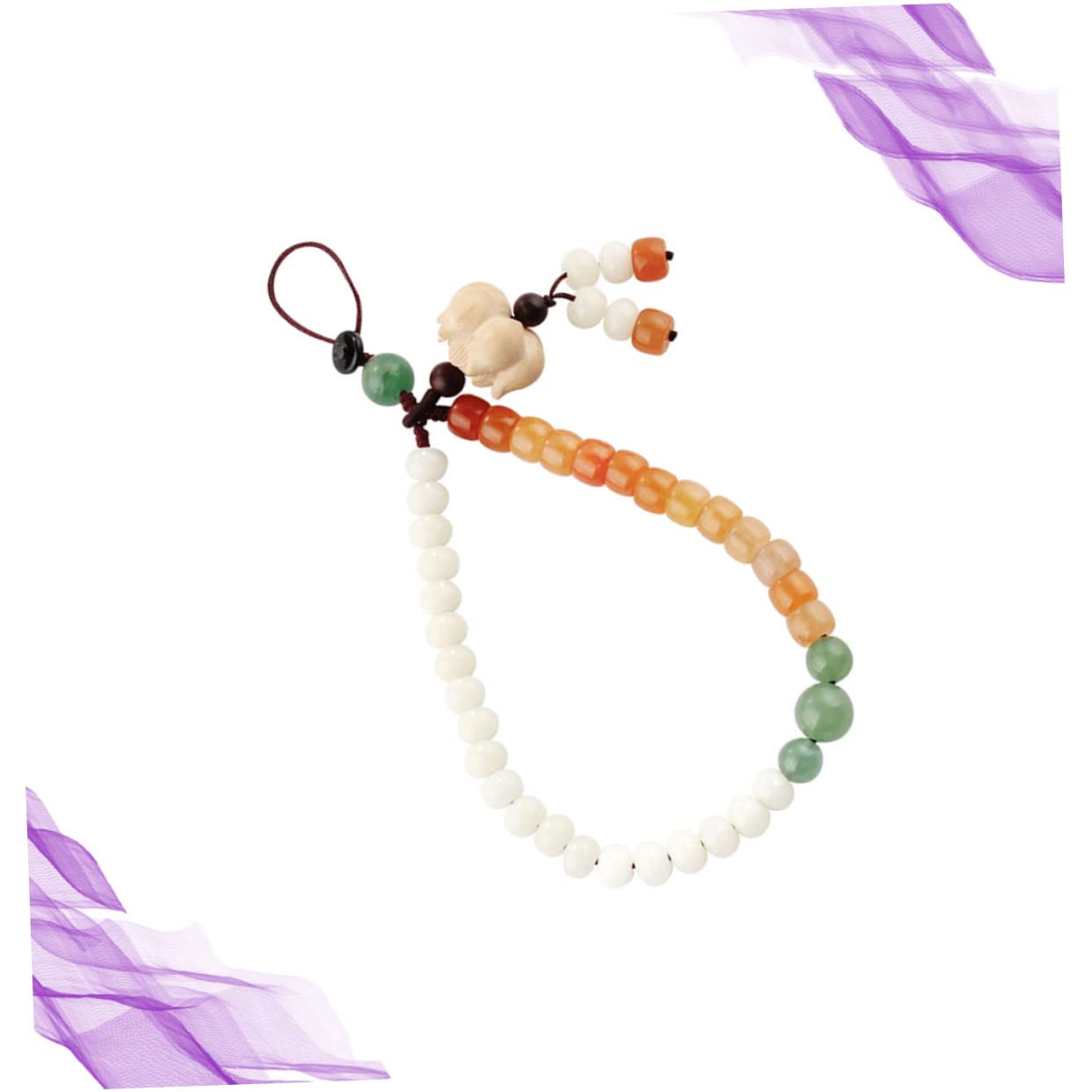 Artibetter 3pezzi Cinturino Per Smartphone Dorata Design Cinese Laccetto Breve Per Cellulari Leggero e Sicuro Accessorio Elegante Per Evitare La Perdita Del Telefono