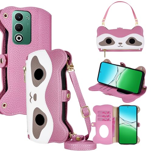 COCOCLOUD For OPPO A5 5G 2025 �P�[�X �蒠�^ �V�����_�[ For �I�b�|A5 CPH2699/CPH2735 �J�o�[ ���z�^�y �X�g���b�v ��+�Z 2�{�z���ϋ��t�� �W�b�p�[���K���� �J�[�h���[ ���u�� �ω��� PU���U�[ �h