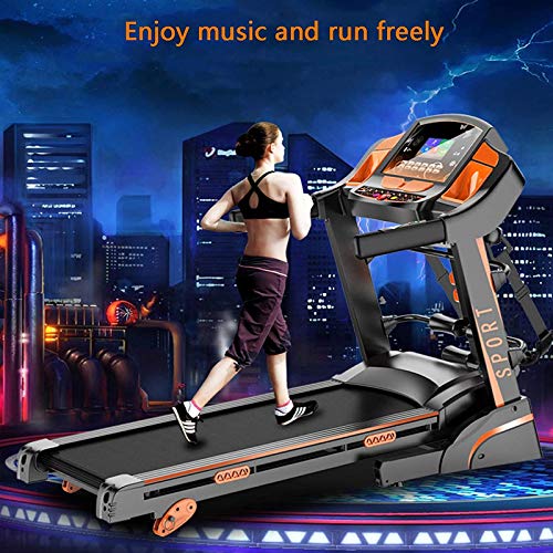 Home Treadmill Folding Motorised Treadmill Weight Loss Electric Treadmill, Foldable Home Small Multi-Functional Ultra-Quiet Fitness Equipment Walking - Afbeelding 3