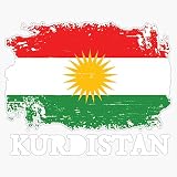 Kurdistan Flag Sticker Vinyl Decal Bumper Sticker 5"