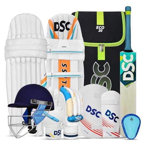 DSC Belter Kashmir Willow Complete Cricket Kit with Helmet