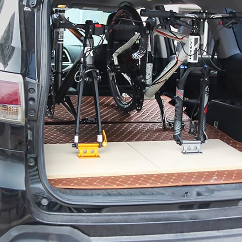 Soporte de horquilla de bicicleta resistente para techo y remolque 7