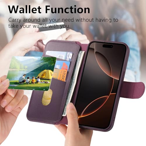 Funda iPhone 14 Pro Asuwish PSCXK US morada resistente conector accesible 5