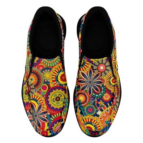 Artistic Canvas Slip-On Sneakers for Men Women Stylish Lightweight Breathable Easy to Wear Trendy Design Casual Wear Shoes4