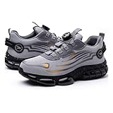 安全靴作業靴ダイヤル式安全靴鋼先芯軽量通気防滑安全靴 メンズ 作業靴耐摩耗おしゃれあんぜん靴防刺耐滑足裏/つま先保護労働保護靴工事現場足が疲れない安全靴男女兼用