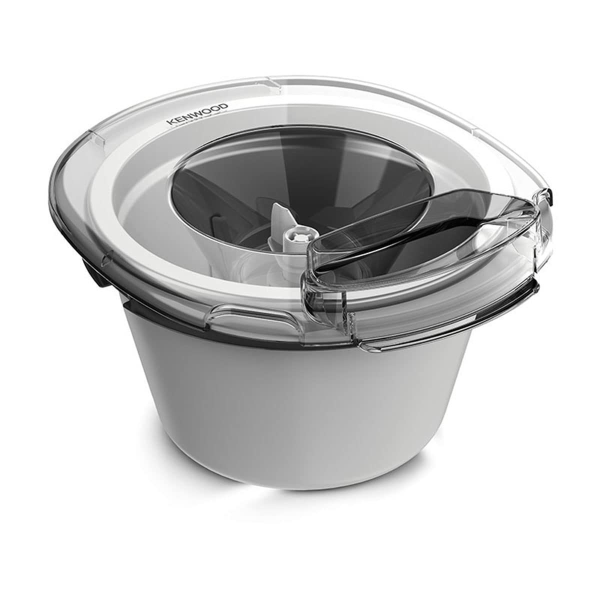 Kenwood KAX71.000WH Accessorio Gelatiera per Sorbetti e Gelati allo Yogurt per impastatrici planetarie con ciotola Grande da 6,7L, Ciotola Gelatiera da 1L, Congela, Prepara e Servi