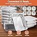 Lideropa Half Size Aluminum Pans 9x13-30 Pack Aluminum Foil Pans, Heavy Duty Disposable Pans for Cooking, Storing, Prepping, and Freezing Food