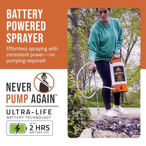 Image of PetraTools HD2000-S Battery Powered Garden Sprayer 2 Gallon 9 Spray Nozzles