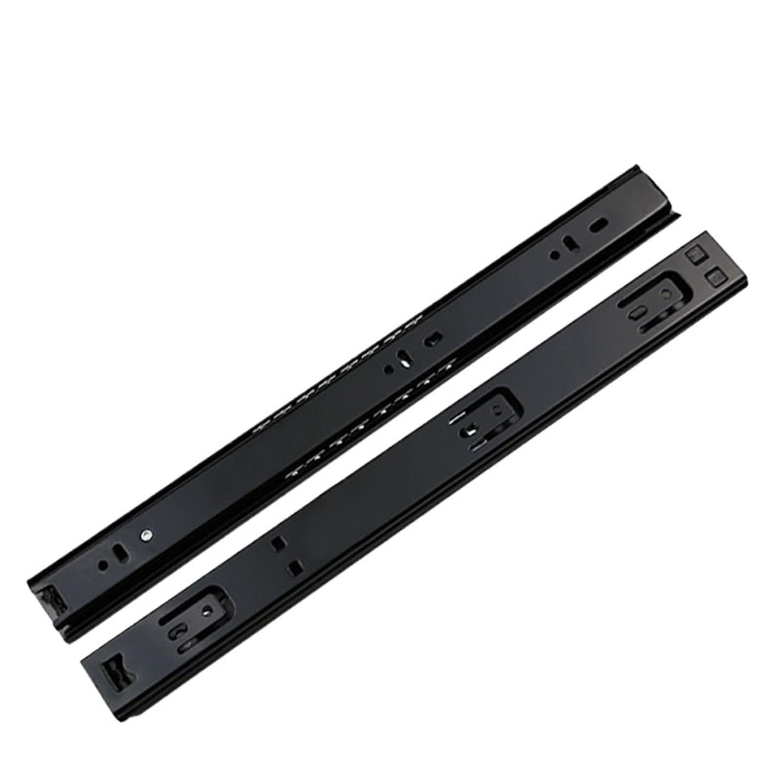 Oumifand 250Mm 35 Wide Thick Two-Section Black Drawer Slide Rail 2Pcs(250Mm)