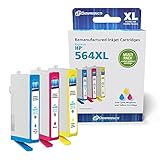 Dataproducts DPCWC564XLMP Remanufactured High Yield Chipped Ink Cartridge Replacement for HP #564XL (Multi-Pack - Cyan, Magenta, Yellow)