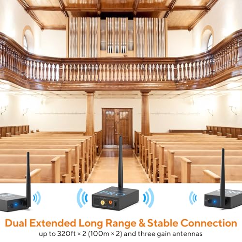 1Mii 3-in-1 2.4Ghz Wireless Audio Transmitter Receiver (1 TX+2 RX) - image 4