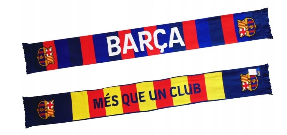 Écharpe Ancienne FC Barcelone – Sérigraphiée Visca El Barça – Vintage