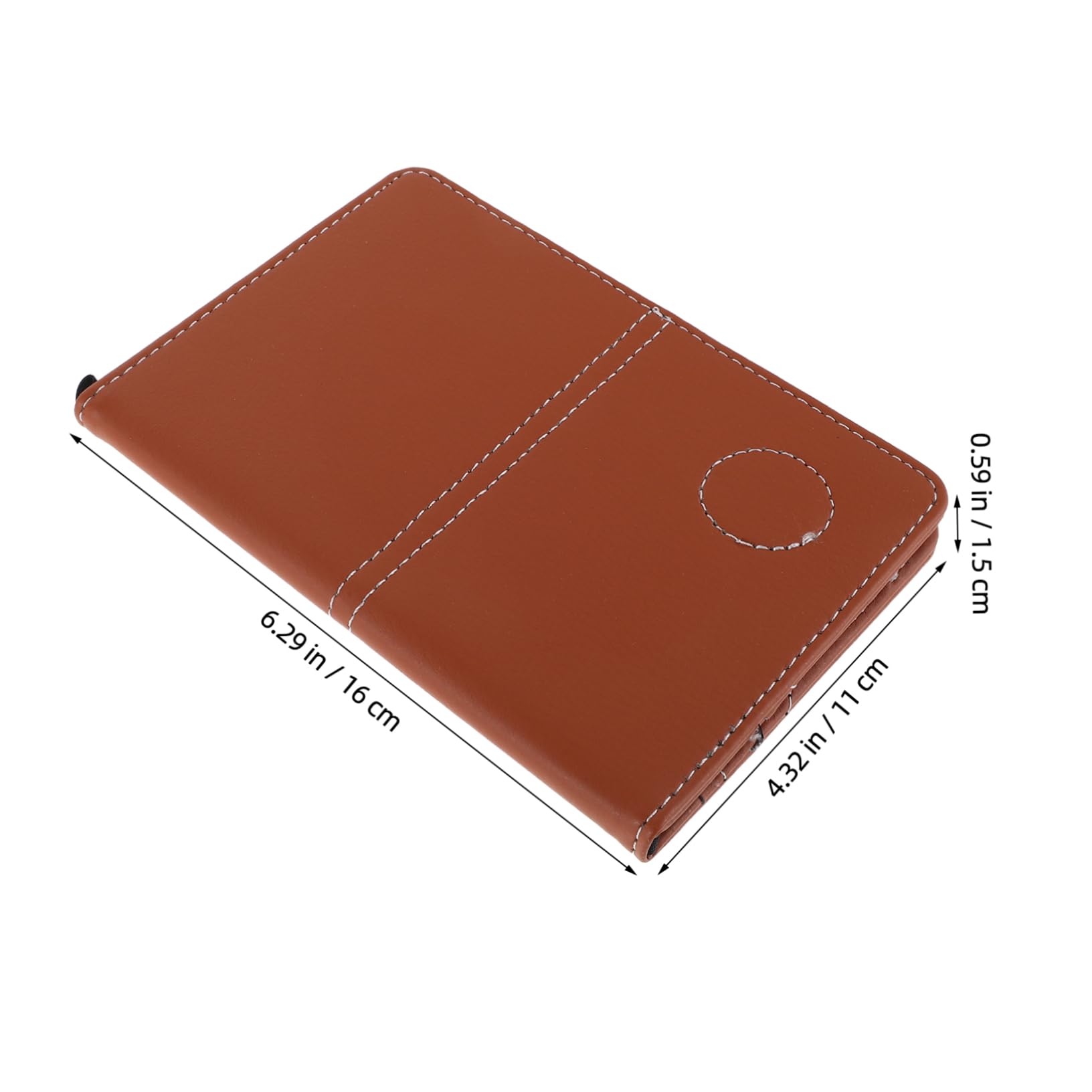 BESPORTBLE Professional Golf Scorebook Pu Leather Compact Scorecard Holder for Tournaments Golf Accessories Easy Scoring
