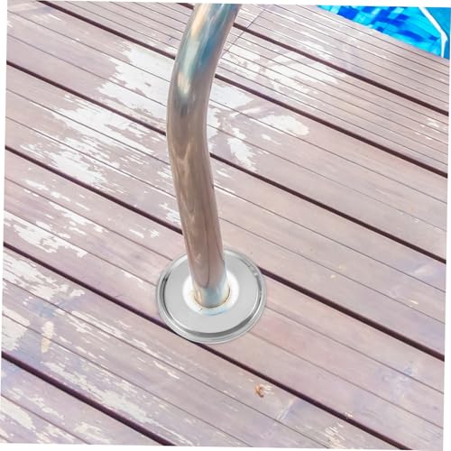 Cubiertas para pasamanos de escalera de piscina de acero inoxidable Toddmomy 4 piezas miniatura 5