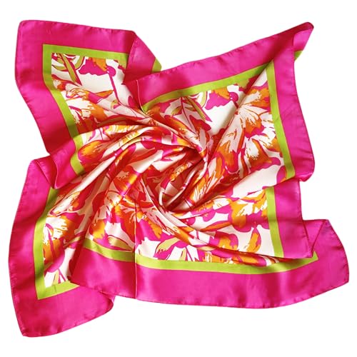 Luxurious Silk Feeling Scarf, Elegant Satin Square Head Scarf for Women, Versatile Hair Wrap Accessory2