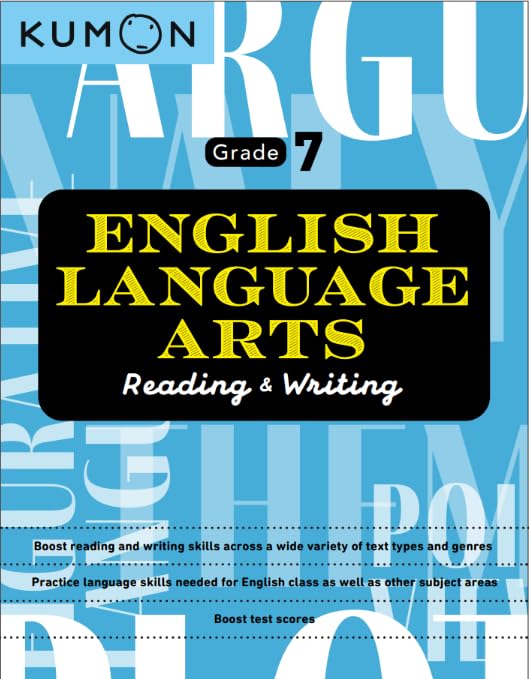 Kumon English Language Arts-Reading & Writing Grade 7