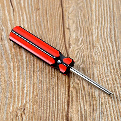 Image of lasenersm 4 Pieces Valve Core Remover Valve Remover Core Tool Valve Core Removal Tool Single Head Valve Remover Installer Repair Tool Tire Valve Stem Core Remover with Plastic Handle, Multicolor