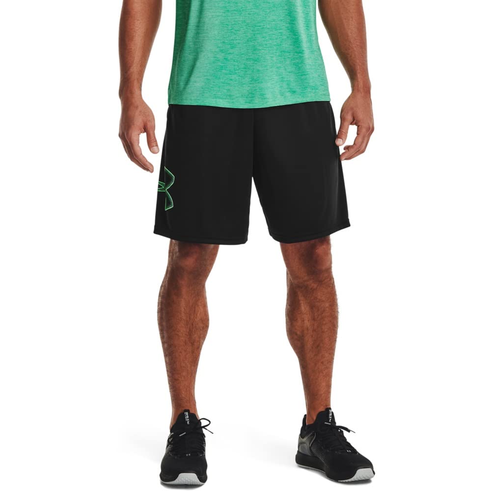 Under Armour Men's Tech Graphic 10" Shorts, Black (006)/Matcha Green, XX-Large