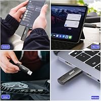 USB Stick 256 GB 3.0 USB C Stick 3.0 2 in 1 Flash Drive 3.0 OTG Memory Stick High Speed Speicherstick Mini Flash Drive Kompatibel mit Android Mobile Phone Linux Laptop Black – Ansicht 5