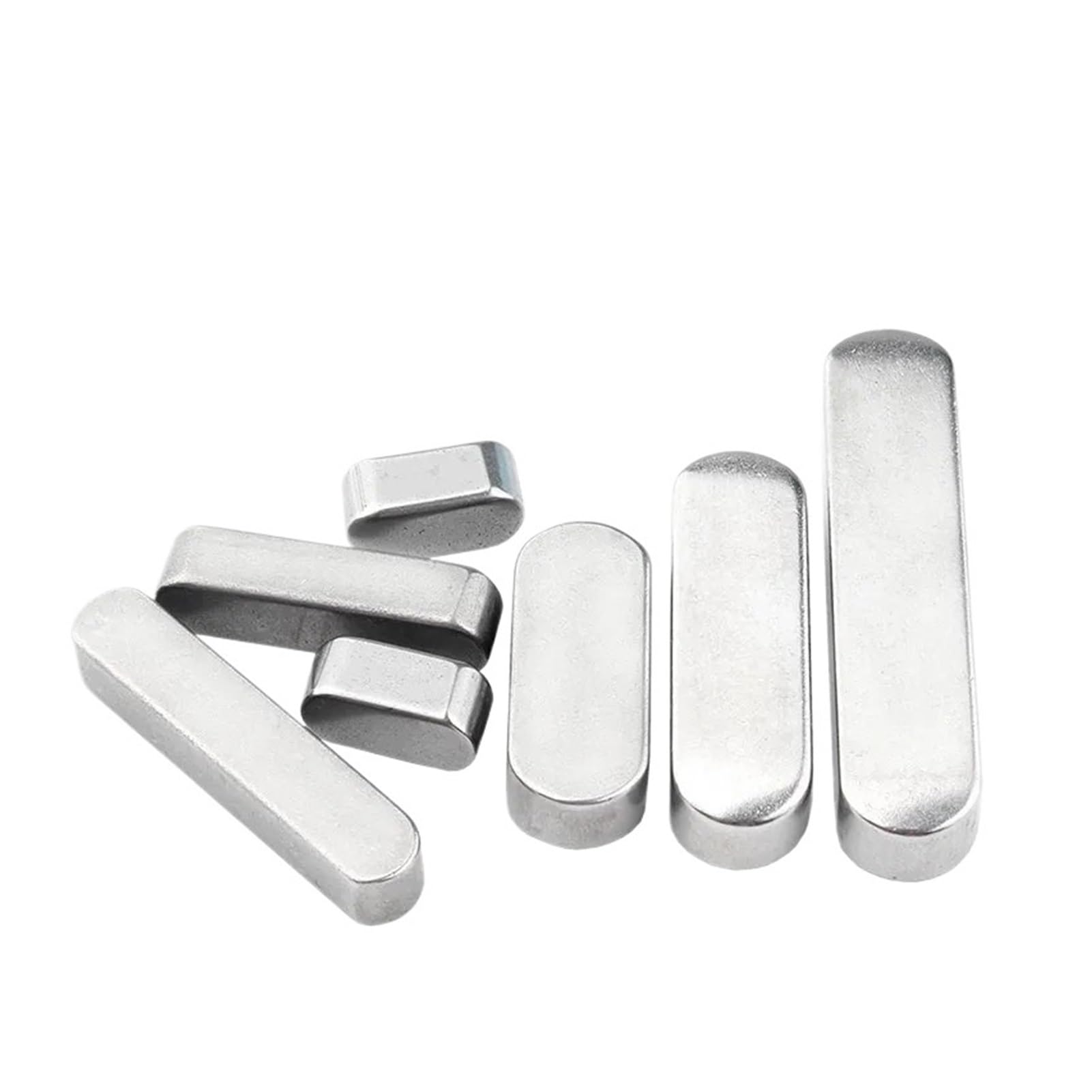 Passfeder 304 Edelstahl A Typ Flachkeildübel Antriebswelle Parallelkeil M3 M4 Rundkopfschlüssel(4x4x25 10pcs)