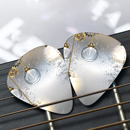 Médiators de guitare 12-Pack Style Steampunk fixation en laiton médiators ronds pour guitare électrique guitare… - Les Beatles, Paul McCartney, John Lennon, RIngo Starr, George Harrison Médiators de guitare 12-Pack Style Steampunk fixation en laiton médiators ronds pour guitare électrique guitare… – Image 7