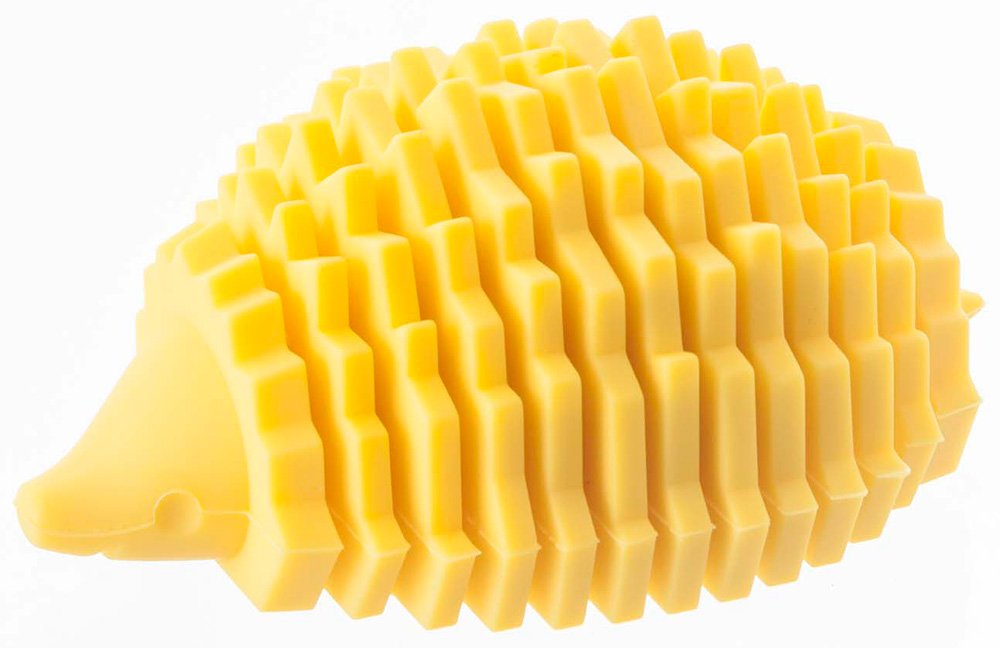 YAMAZAKI Home Animal Hedgehog | Silicone | Business Card Holder, One Size, Yellow