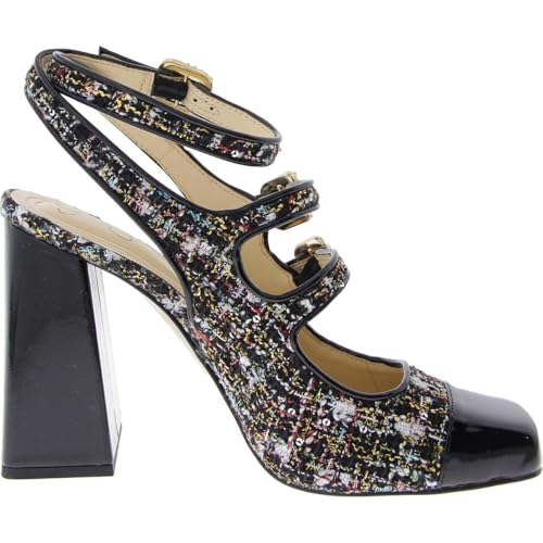 Jessica Simpson Womens Lymen Tweed Embellished Block Heels3