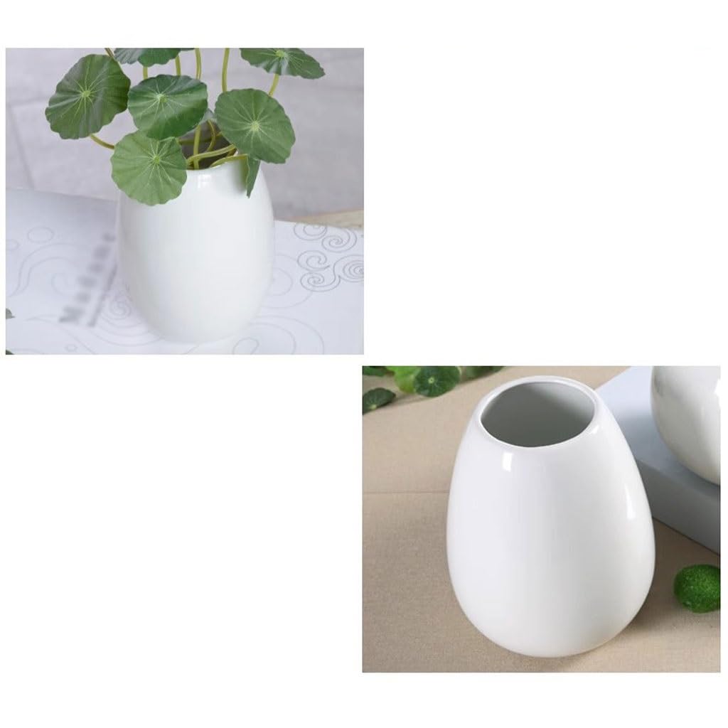 Vaso Vaso Decorazione Soggiorno Composizione floreale Ceramica Piccolo Moderno Stile Semplice Rotondo Grande Pancia Creativo Vaso In Ceramica(B)