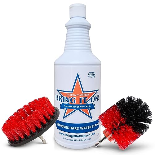 BRING IT ON! CLEANER Hard Water Spot Remover Plus 2 Drill Br...