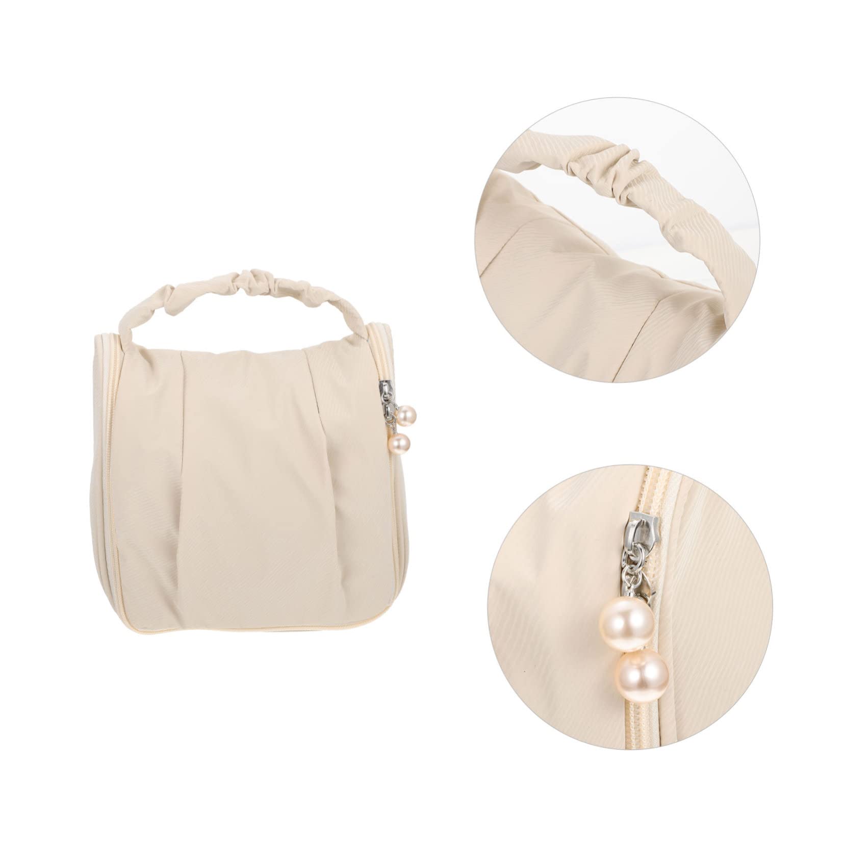 3 Piezas Neceser Colgante Manejar Bolsa De Maquillaje Bolsa De Cosméticos Neceser Para Maquillaje Viajar Poliéster Compuesto Almacenamiento Estuche Para Brochas De Maquillaje