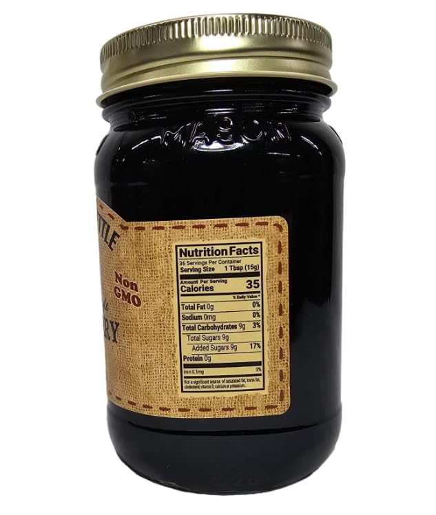 The Dutch Kettle Elderberry Jelly 2/19 Oz Jars with Fabric Toppers