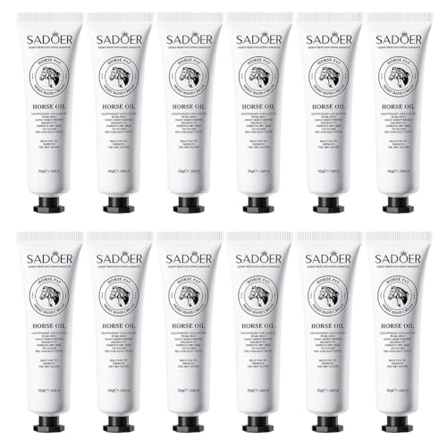 Crema de manos hidratante diaria de 30 g x 12 piezas de loción nutritiva para mantener tus manos suaves, suaves y delicadas, juego de crema de manos de tamaño de viaje adecuado para todo tipo de piel