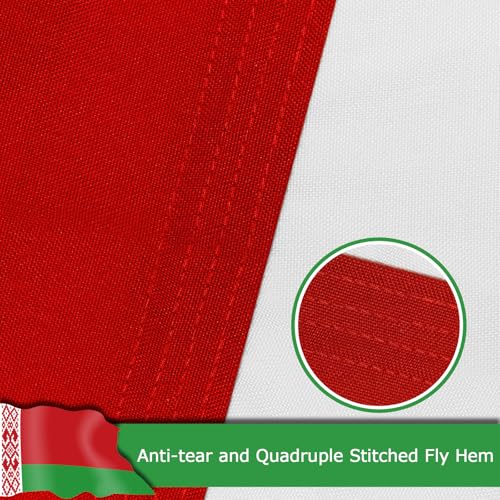 Drapeau Biélorussie anti-décoloration polyester 400D extérieur - 6
