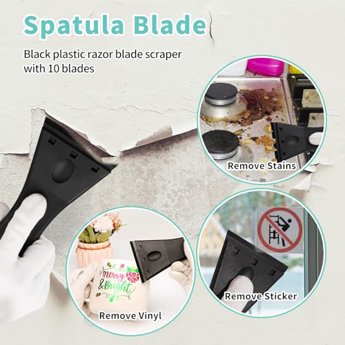 Ahijoy Wallpaper Tools Kit Wallpaper Scraper Tools Set With Squeegee Smoother,Seam Roller,Wallpaper Brush,Wallpaper Tools For Peel And Stick Wallpaper, Contact Paper, Vinyl,Window Film Application Kit thumb #6