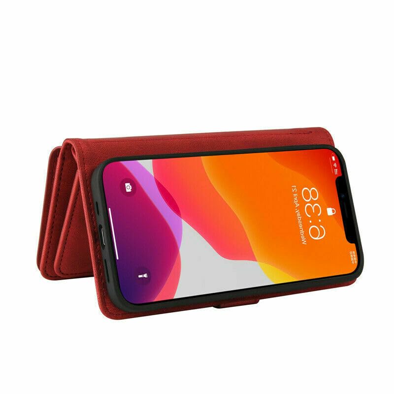 Étui rigide iPhone 14 Pro Max rouge aimanté pour éviter les bris d'écran - 3