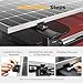 BougeRV Solar Panel T-Slot Mounting Kit Fits for Auto Cross Bars with T-Track to Secure Most 100 to 200 Watt, Heavy Duty Solar Panel Roof Rack Mounting Brackets DIY Off-Grid Solar Systems