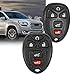 Key Fob, Keyless Entry Remote Start Control Replacement Fits for GMC Acadia 2007-2016 Yukon XL/Chevy Suburban Tahoe Traverse/Cadillac Escalade SRX/Buick Enclave FCC ID: OUC60270, OUC60221, 15913415