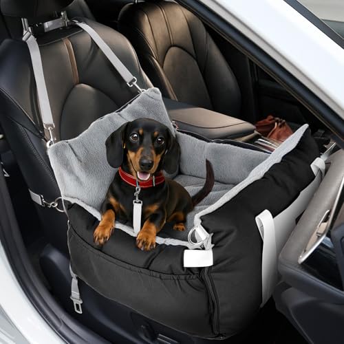 SIVEIS 3-in-1 Hundesitz fürs Auto & Reisebett für kleine Hunde – Tragbarer Autositz mit...