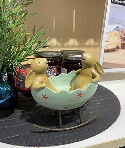 Springeasterlaughingbunnyrabbitsrockinginaneggcradlevintagerusticcountrybunniesrabbitfigurinecutebunnycandydish Urban Country Home Decor Spring easter laughing bunny rabbits rocking in an egg cradle vintage rustic country bunnies rabbit figurine cute bunny candy dish urban country home decor