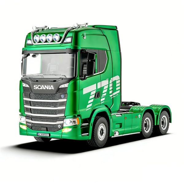 s-idee® 1501 grün Scania 770S 1/18 RC Truck Huina – RTR LKW mit Licht- & Soundeffekten 19CH
