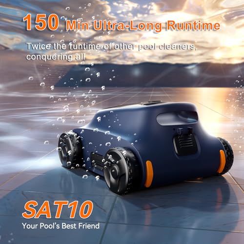 Flat-Floor Pool Vacuum for Above Ground Pools with Brushless Motors