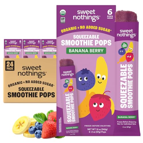Sweet Nothings Banana Berry Smoothie Pops