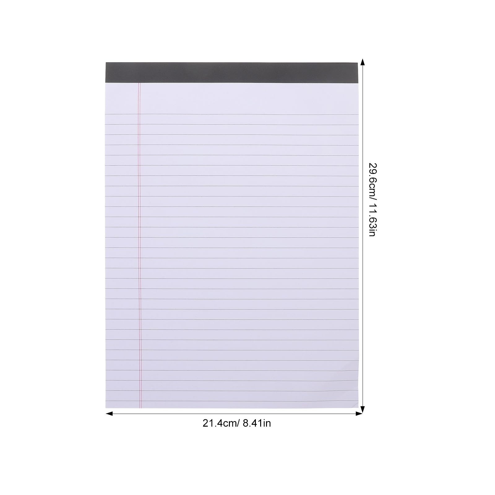Cuaderno de Notas Legal A4 de 4 Piezas, Papel Blanco Rayado