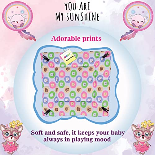 Image of Kwitchy Baby Bedding Set New Born Baby Bed | Mattress | Mosquito Net | Play Gym | Playmats | Floor Gym | Cotton | Infants | Gift Pack | Bed with Hanging Toys (0-6 Months) Blue