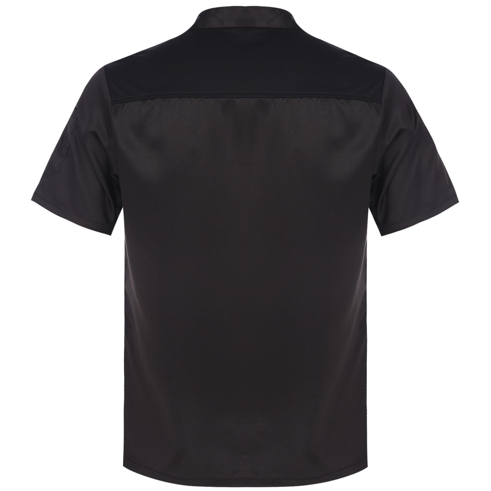 Chef Trends Keep Kool™ 1/2 Back Chef Coat, Half Sleeve C301 - Black, X-Large